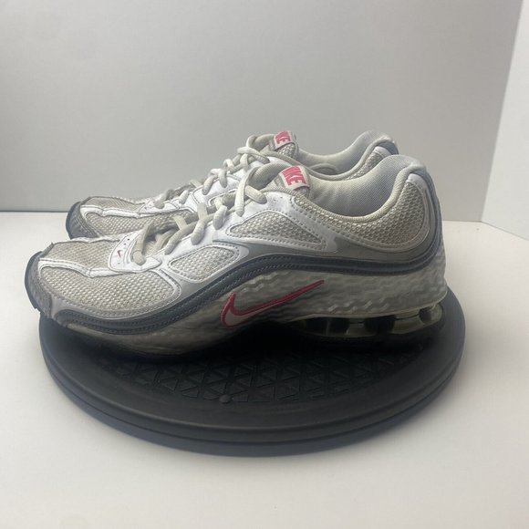 Nike Reax Run 5 Womens Size 9 407987-116 White Metallic Silver Running Shoes - Picture 3 of 8